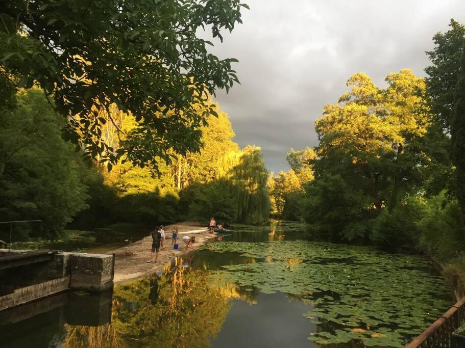 הוילה Annay-sur-Serein Magnifique Moulin Proche Chablis, Jacuzzi Et Riviere מראה חיצוני תמונה