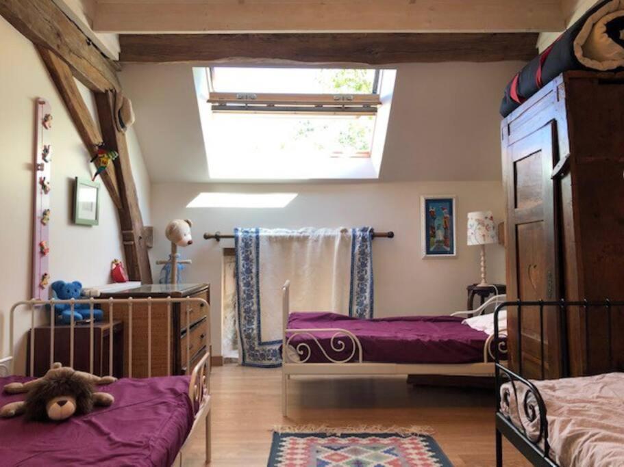 הוילה Annay-sur-Serein Magnifique Moulin Proche Chablis, Jacuzzi Et Riviere מראה חיצוני תמונה