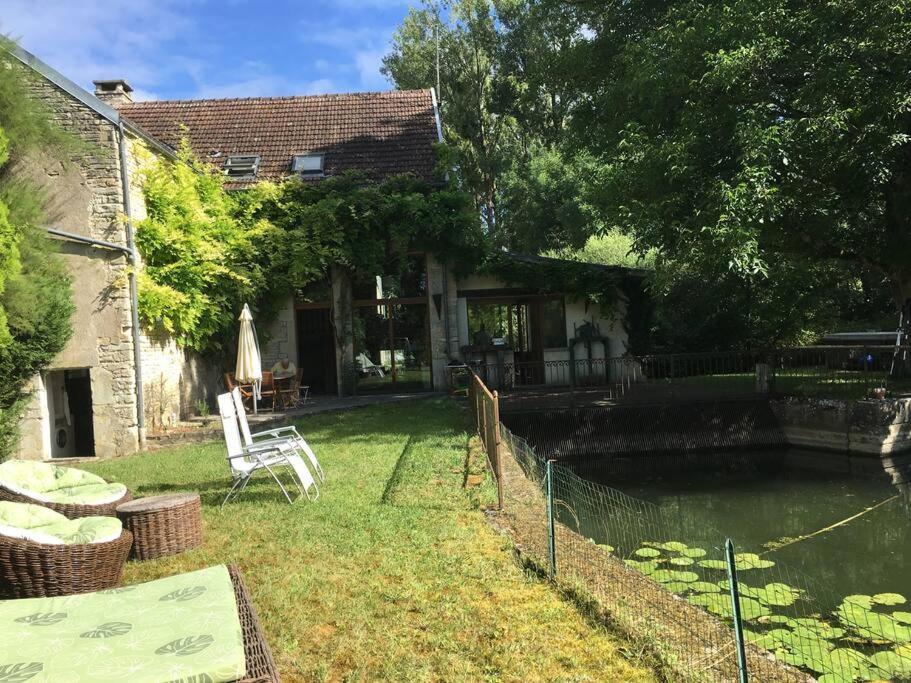 הוילה Annay-sur-Serein Magnifique Moulin Proche Chablis, Jacuzzi Et Riviere מראה חיצוני תמונה