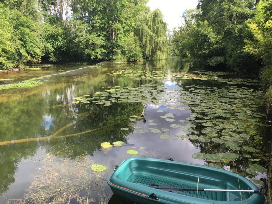 הוילה Annay-sur-Serein Magnifique Moulin Proche Chablis, Jacuzzi Et Riviere מראה חיצוני תמונה