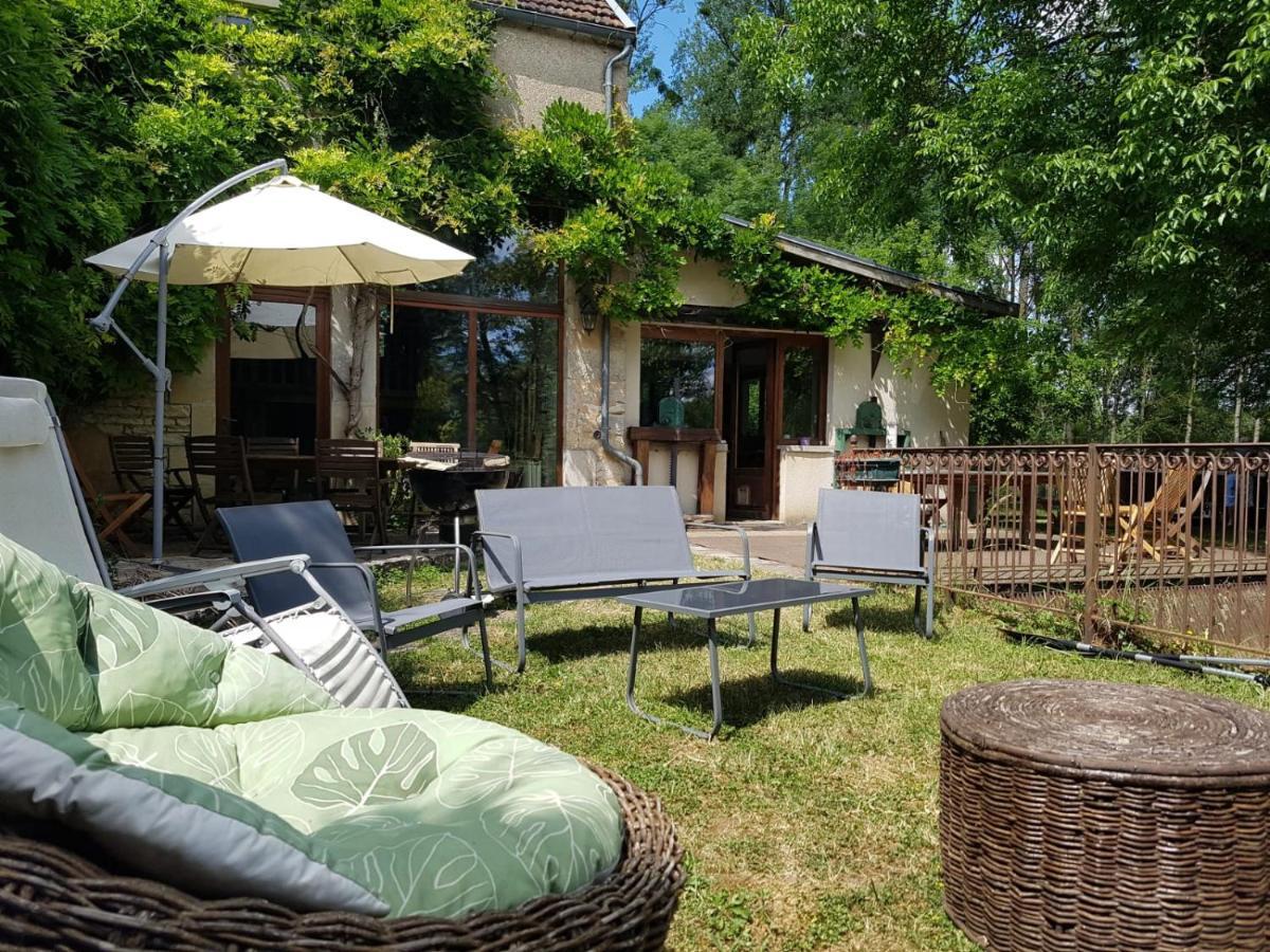 הוילה Annay-sur-Serein Magnifique Moulin Proche Chablis, Jacuzzi Et Riviere מראה חיצוני תמונה